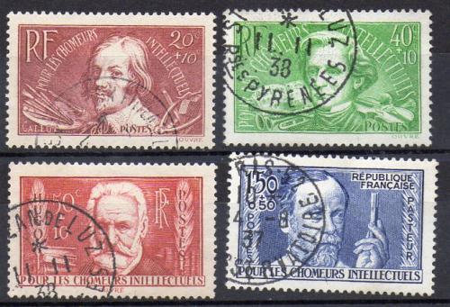 法国 1936年 编号 Yvert 330/33 (o)